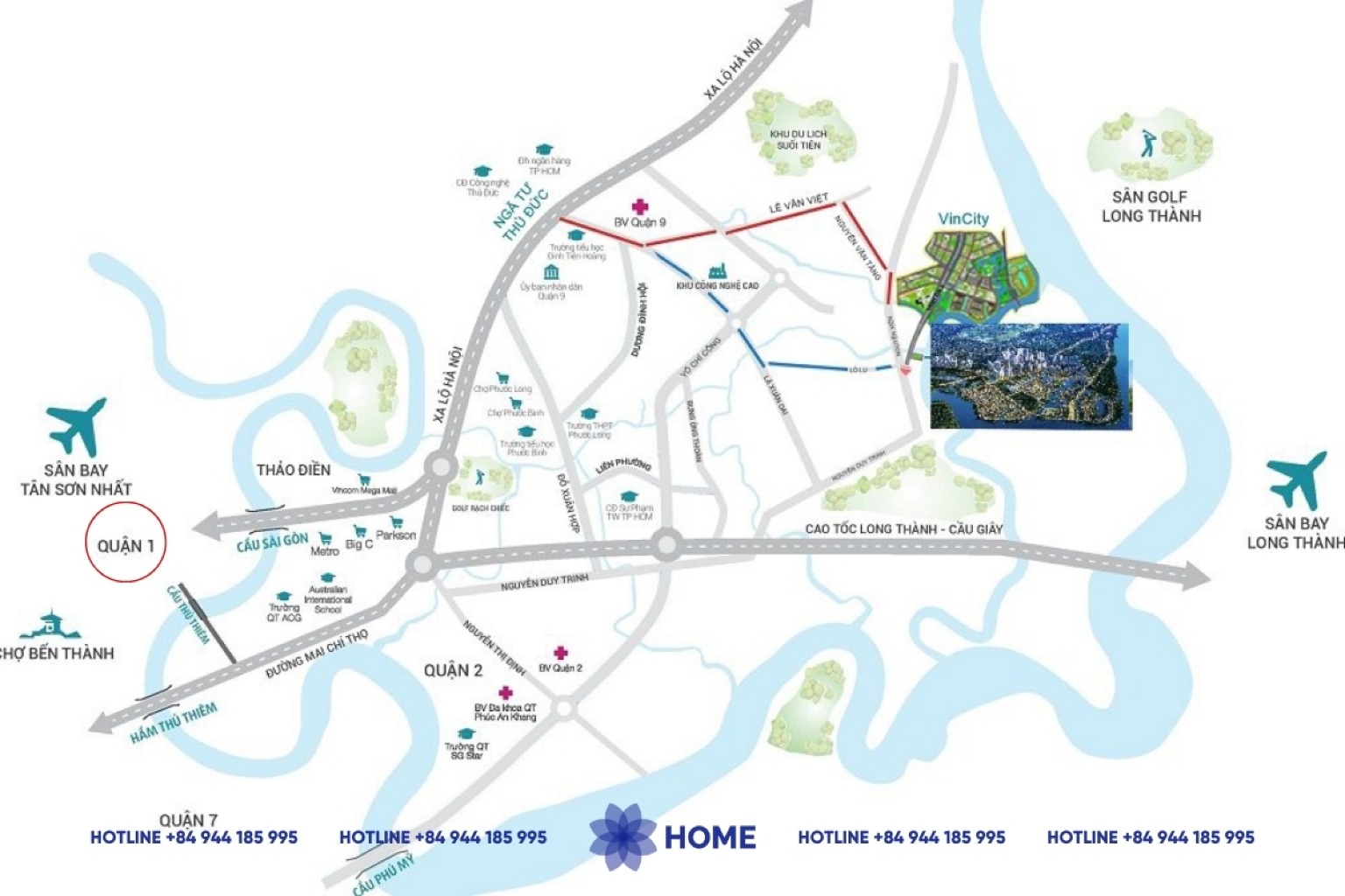 Way to Vinhomes Grand Park Way to Vinhomes Grand Park