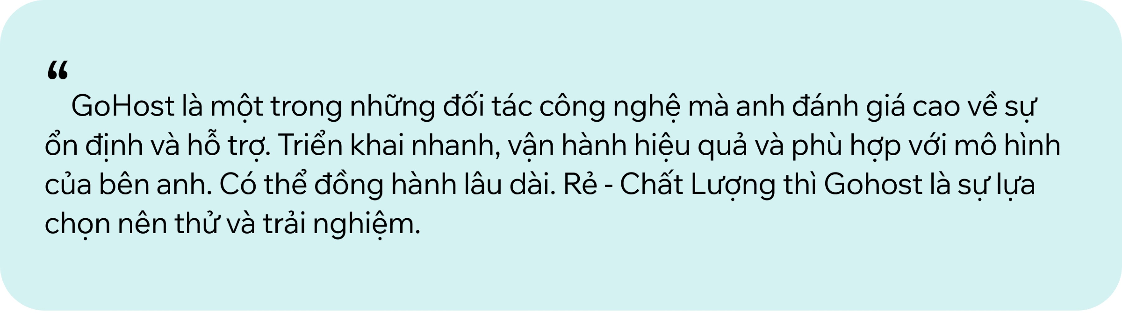 Anh Nh&acirc;n chia sẻ trải nghiệm thực tế khi sử dụng phần mềm quản l&yacute; kh&aacute;ch sạn GoHost