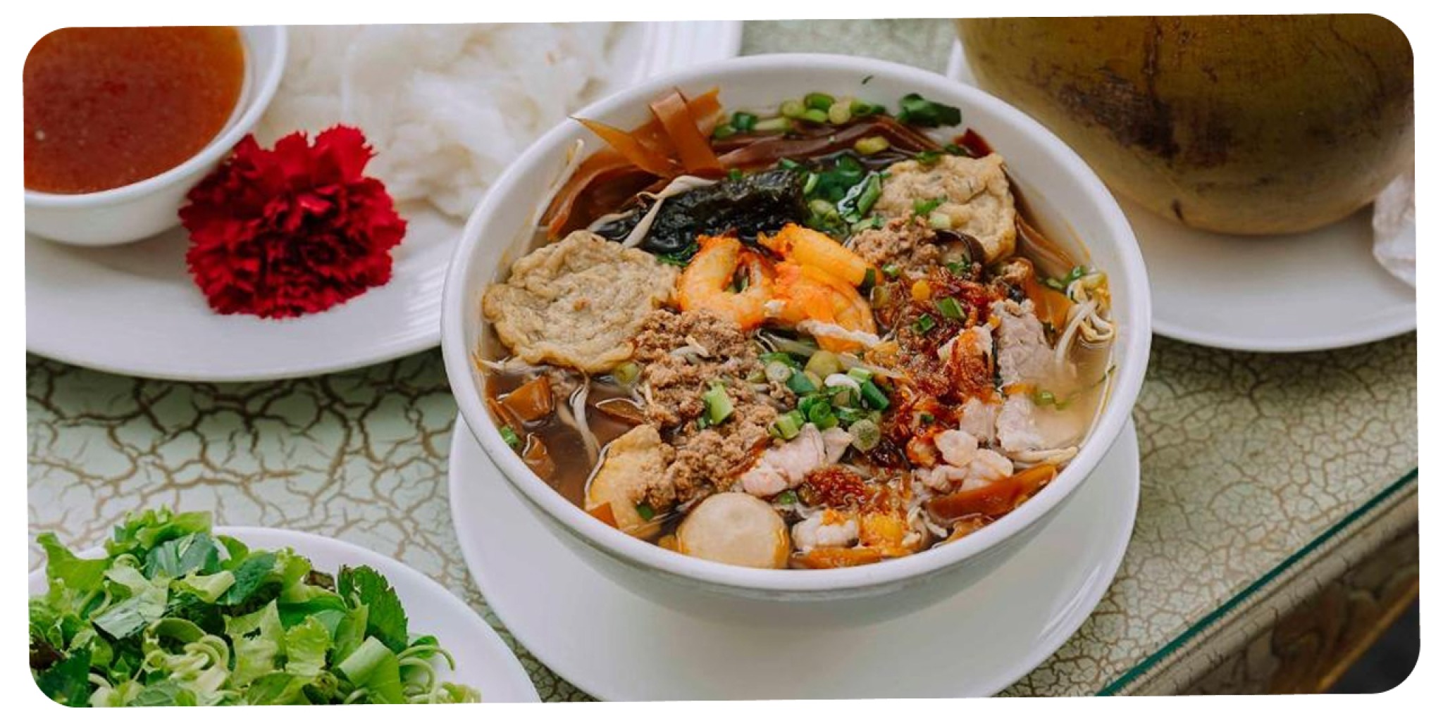 Bữa s&aacute;ng buffet v&agrave; m&oacute;n &Aacute; tại nh&agrave; h&agrave;ng Ancient Restaurant, Ho&agrave;ng Long Hotel Hải Ph&ograve;ng.