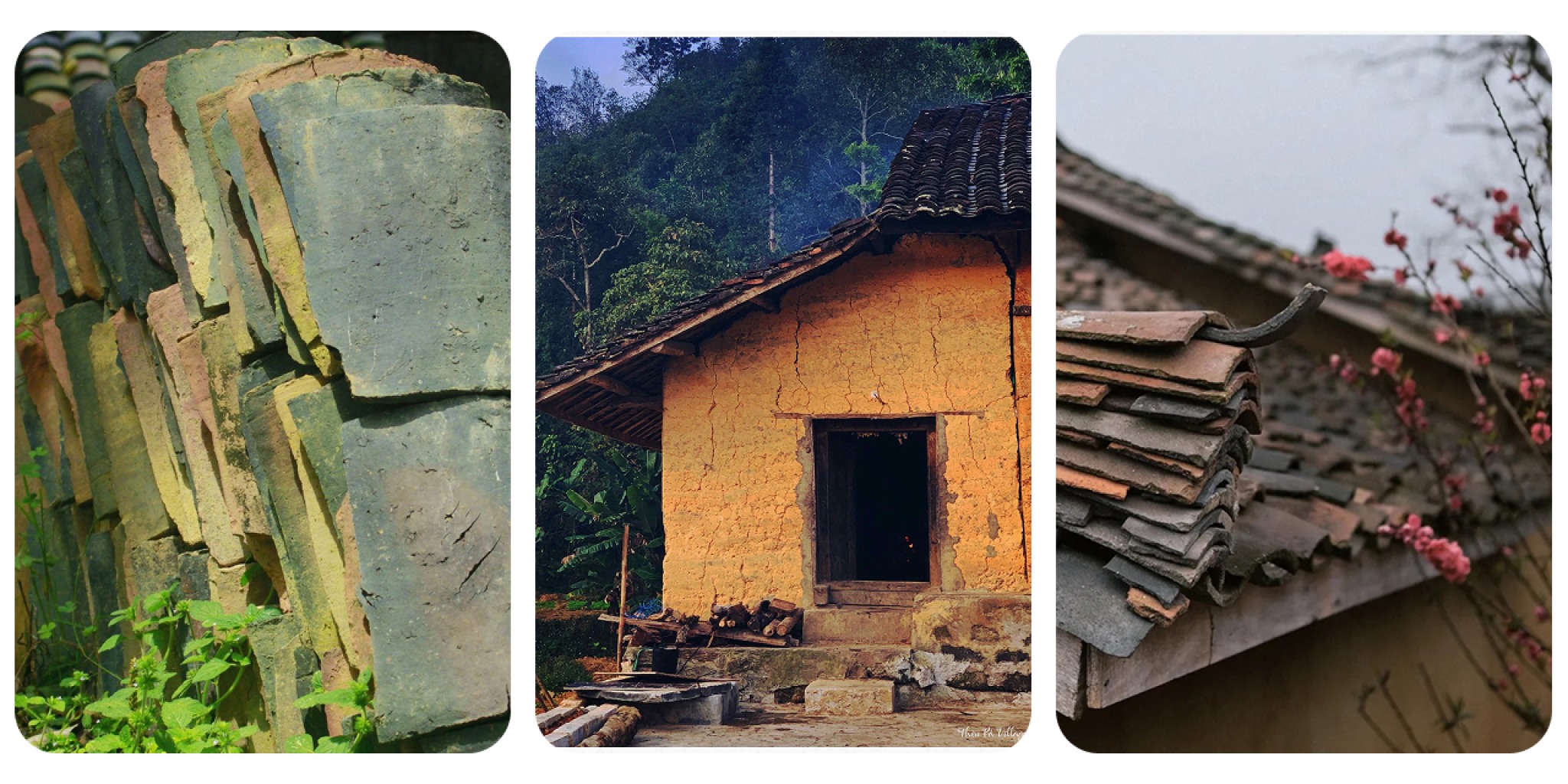 Những ngôi nhà trình tường mái ngói âm dương đặc trưng của người Mông, giữ nguyên nét văn hóa bản địa tại Đồng Văn, Hà Giang