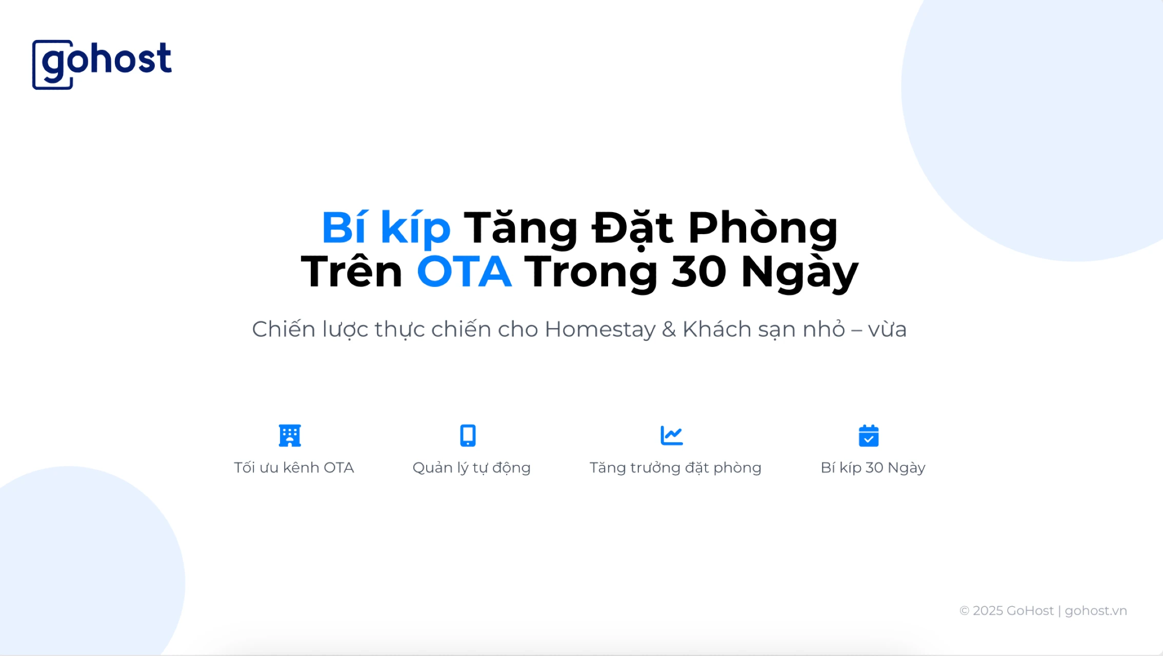 Bí kíp tăng đặt phòng trên OTA trong 30 ngày