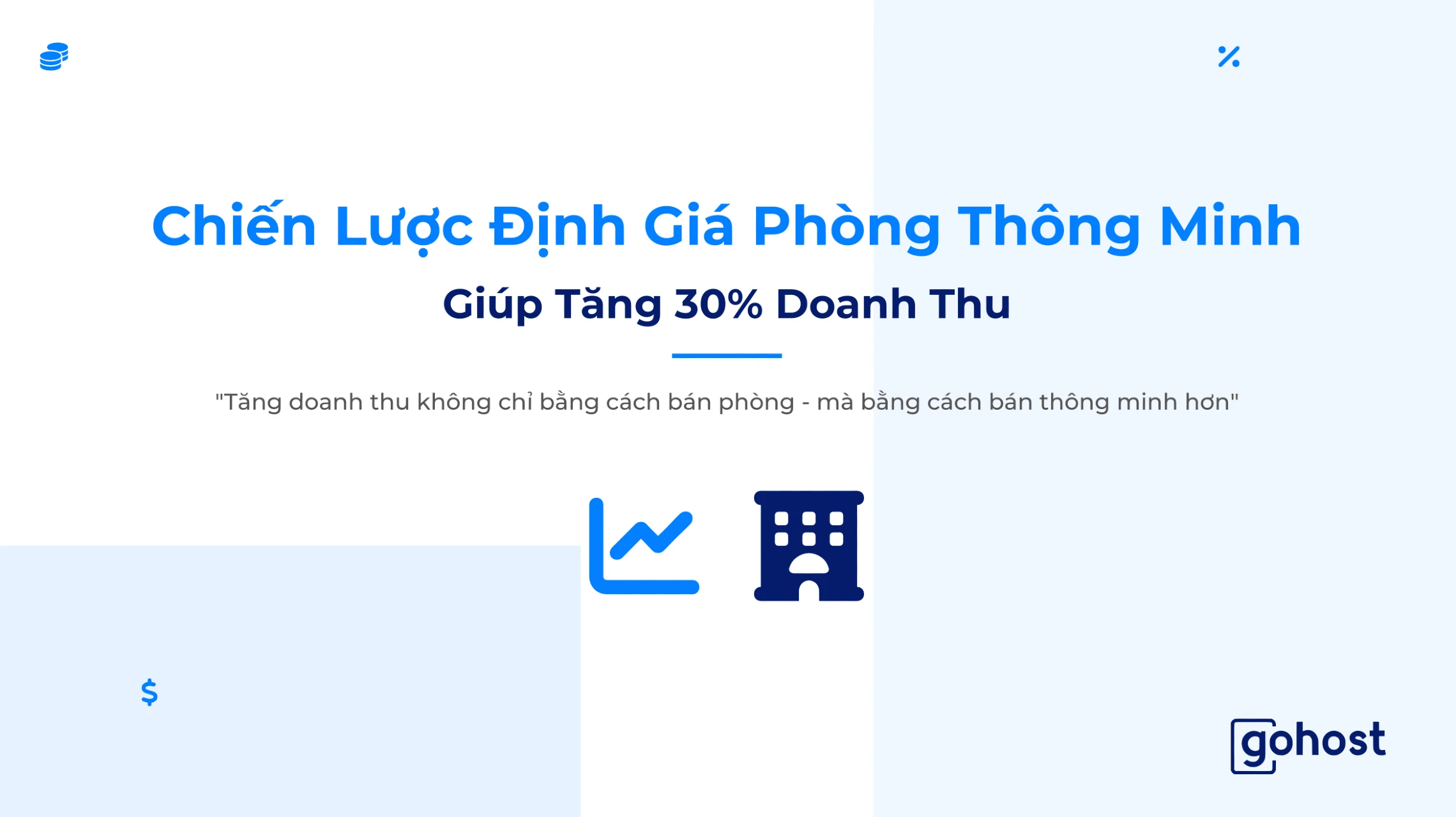 Chiến lượt định giá bán phòng giúp tăng 30% doanh thu