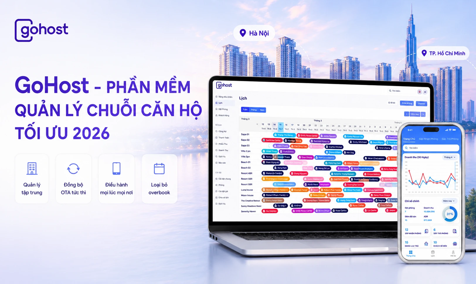 9 Lý do Chuỗi Căn hộ Studio & Căn hộ Dịch vụ Chọn GoHost 2026 — Có Số liệu & Khách hàng Thực tế